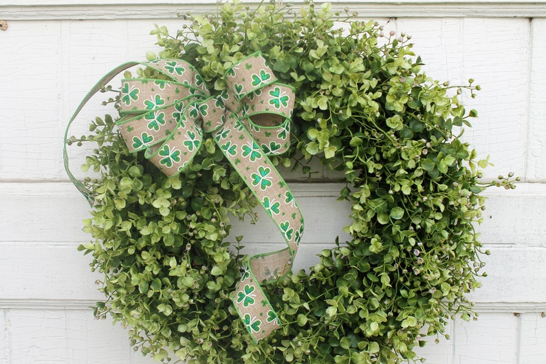 St. Patrick's Day Wreath Green Irish Front Door Wreath Etsy