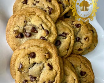 8 count Brown Butter Chocolate Chip Cookies – Gourmet Homemade Cookies