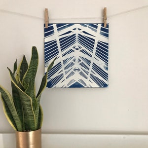 Large Architectural Cyanotype inverse - unframed