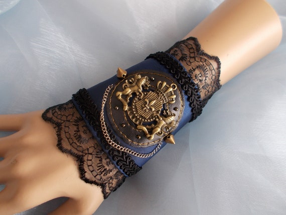 Steampunk Cuff Bracelets Victorian Cuff Bracelets Military | Etsy