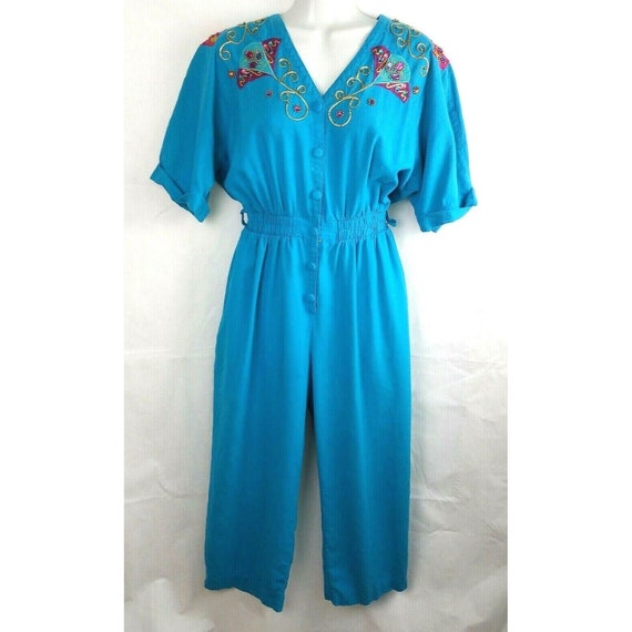 S.S.G. By Catherine Lover Vintage 1980's Turqoise