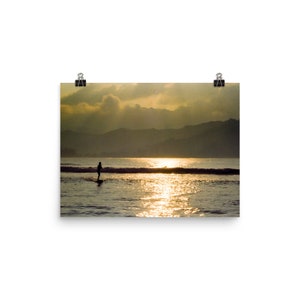 Surf sunset - surfing photography - photo print - wall art - fine art photography