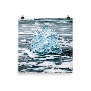 Photo print on lustre paper - ice diamond  - Wall art