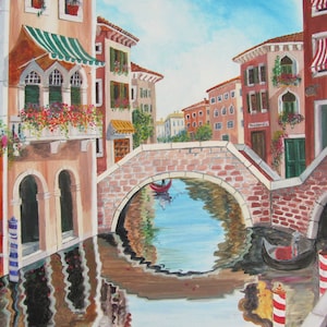 Venice - acrylic painting by DenitsaArt