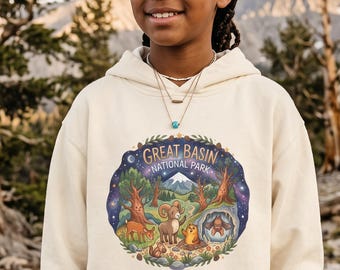 Great Basin National Park Kids Hoodie | Junior Ranger Comfort Colors Hooded Sweatshirt