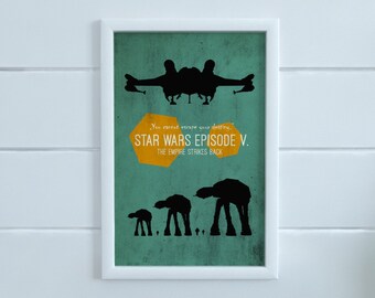 Star Wars Episode V. - The Empire Strikes Back, Quote Poster, Movie Poster