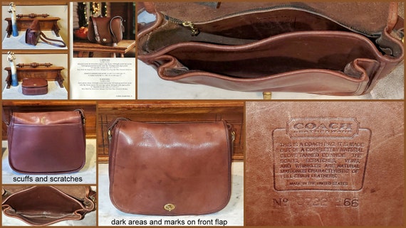 SALE Vintage Coach Ranch Bag In Mahogany Leather … - image 5