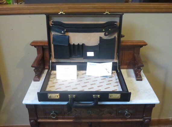 Coach Attache 4 Inch Hard-sided Briefcase In Black