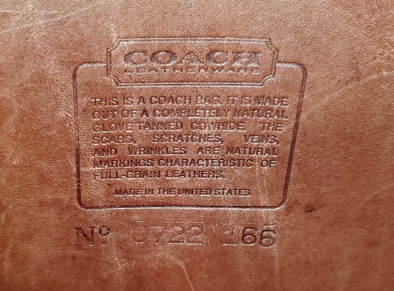 SALE Vintage Coach Ranch Bag In Mahogany Leather … - image 9