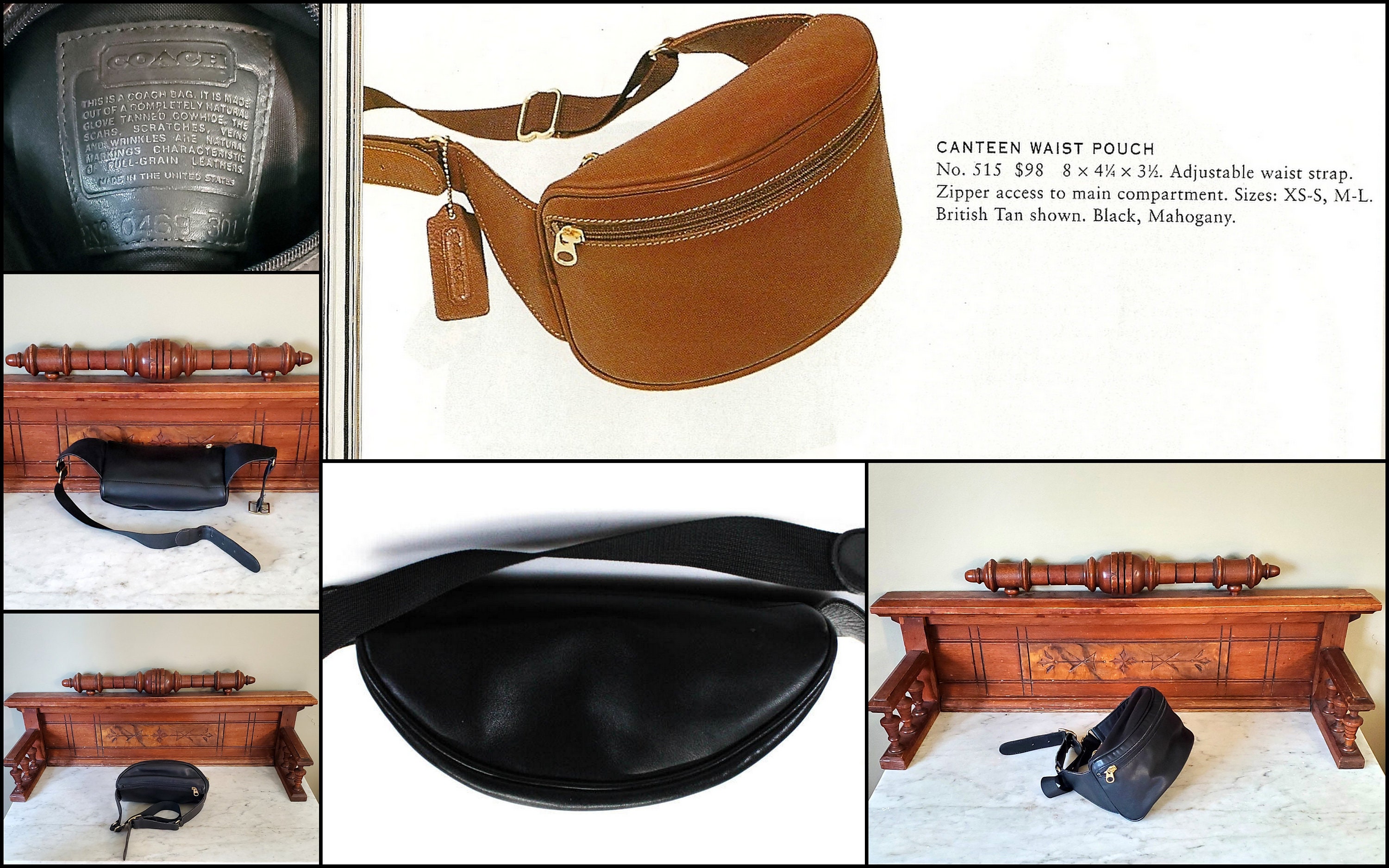 Vintage coach fanny clearance pack