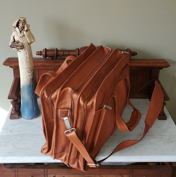 leather expandable briefcase