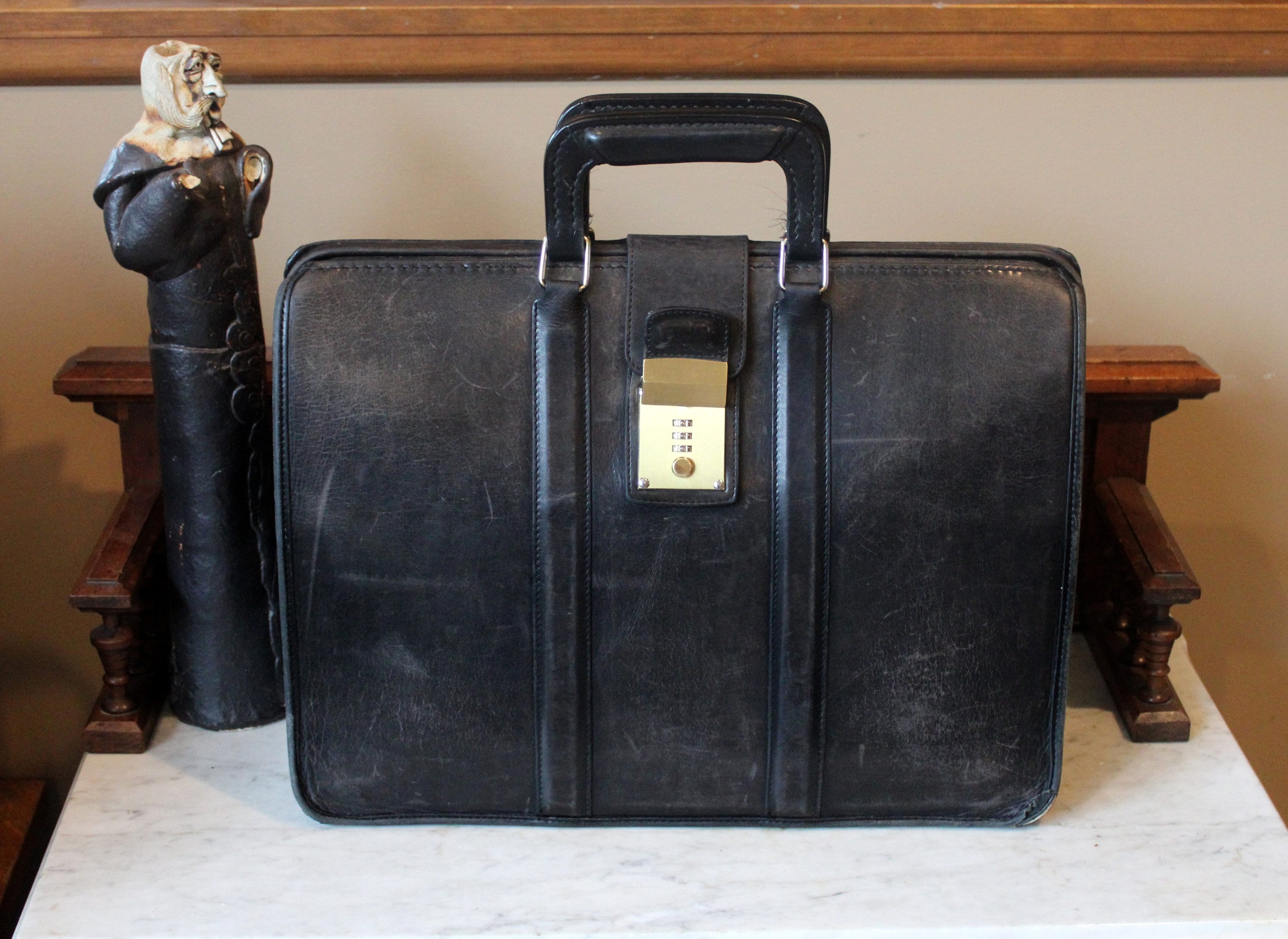  Real Leather Doctors Briefcase Lawyer Rep