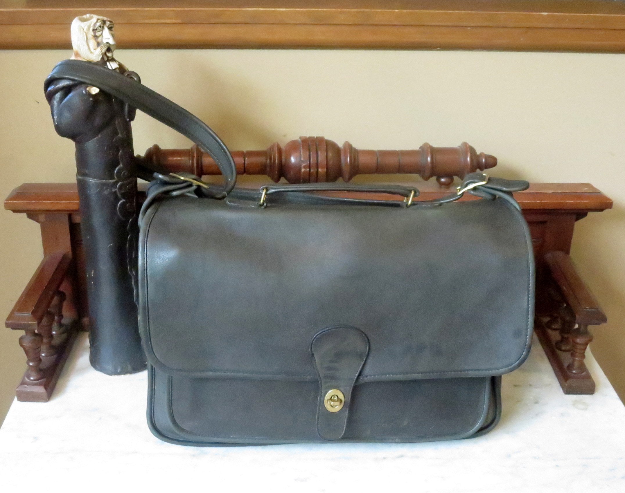 Coach Men's Metropolitan Slim Brief Briefcases - Saddle/brass