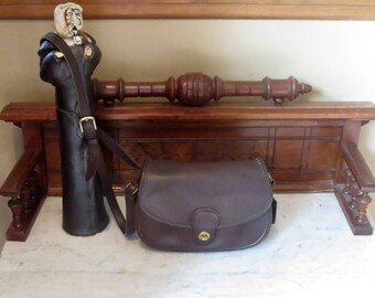 Etsy BDay Sale Coach Prairie Bag In Mahogany Leather With Brass Hardware No. 9954- Made In United States- VGC