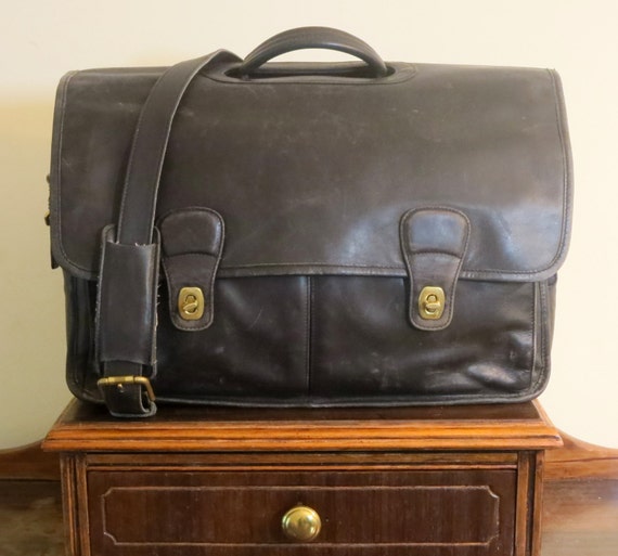 SALE Coach Organizer Briefcase Attache Laptop Case St… - Gem