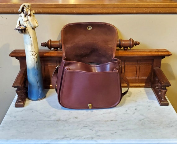 SALE Vintage Coach Ranch Bag In Mahogany Leather … - image 2