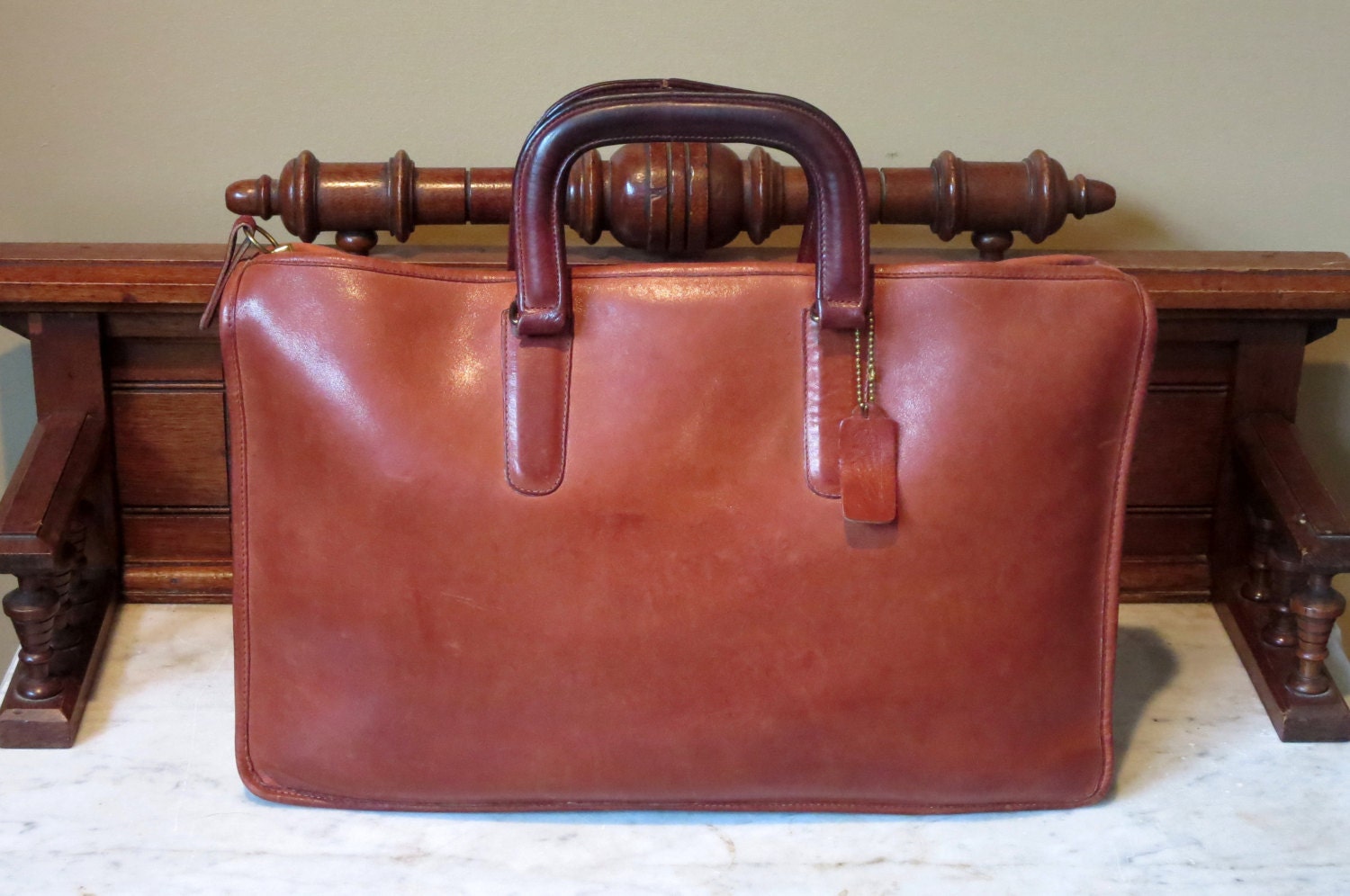 Franklin Covey Briefcase Portfolio Bag Tote Burgundy