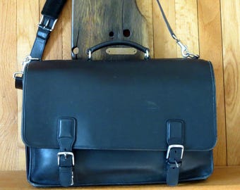 Coach Briefbag Gladstone Style Briefcase Black Leather Style 5420
