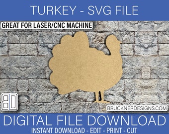 Turkey - Digital CNC/Laser SVG File