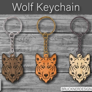 Wolf Keychain - Etsy
