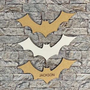 Bat - MDF Wood Cutout Blank - Sanded & Paintable