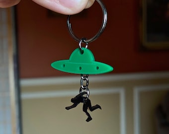 Alien Abduction Keychain