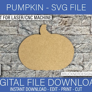 Pumpkin - Digital CNC/Laser SVG File