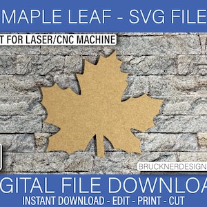 Ahornblatt - Digitale CNC/Laser SVG Datei