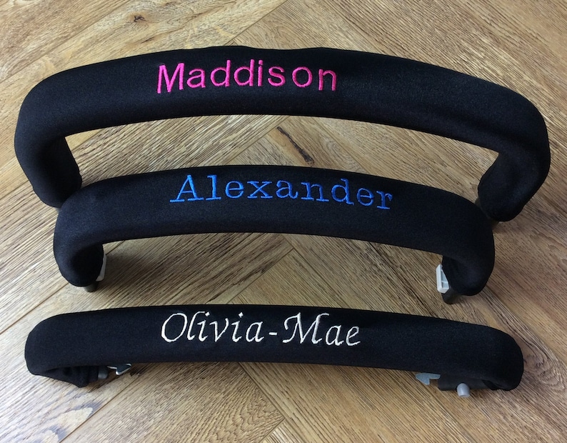 Personalised pram accessory bumper bar cover image 2