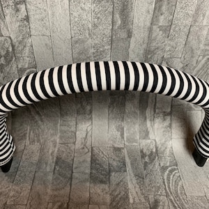 Black and white striped pattern bumper bar cover made to fit Bugaboo Fox Donkey Cameleon iCandy Peach Orange and more