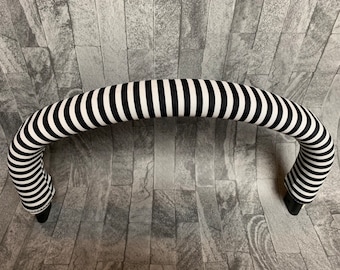 Black and white striped pattern bumper bar cover made to fit Bugaboo Fox Donkey Cameleon iCandy Peach Orange and more