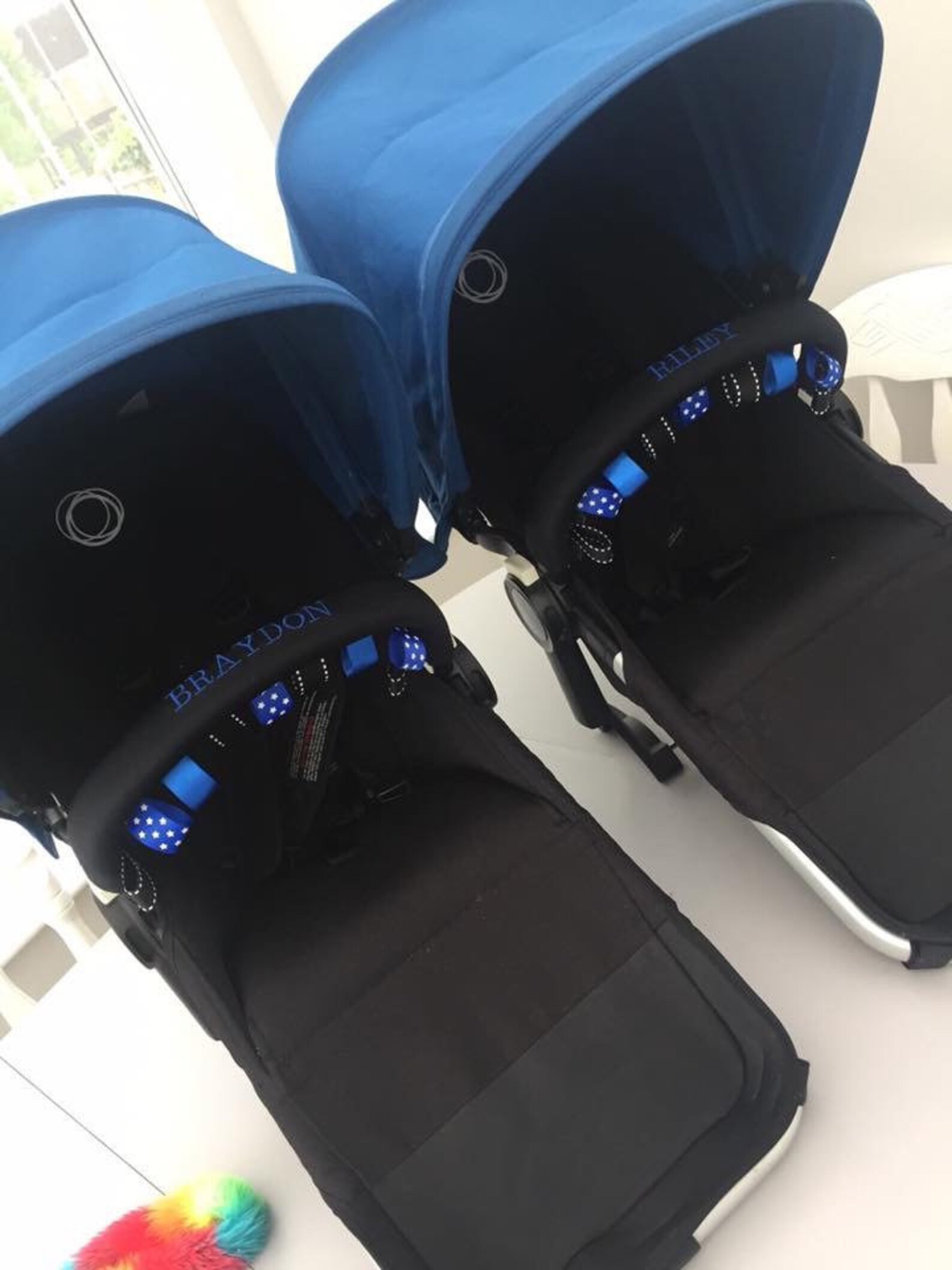 Personalised Bumper bar cover with taggies Pram/Stroller Etsy