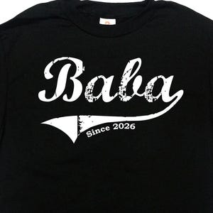 Baba Shirt Fathers Day T Shirt New Dad Gifts For Grandpa Baba Since Custom Year Grandfather Papa Daddy Grandad Mens Tee - SA355