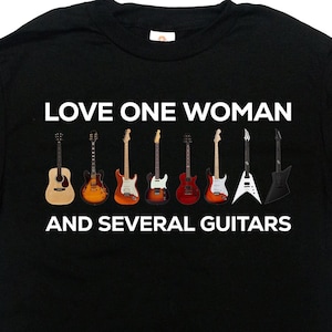 Musician Gift For Husband From Wife Mens Guitar Shirt Music Lover T Shirt Guitar Player TShirt Music Teacher Bass Guitarist Band Tee -SA1653