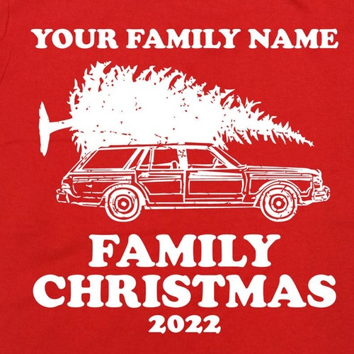 Matching Family Christmas Shirts Custom Family Name Christmas Etsy