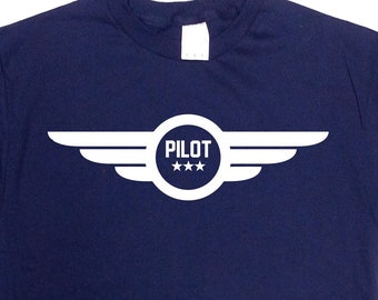 Pilot Shirt Aviation T Shirt Flying Airplane Gift For Pilot Airlines Fathers Day Present Aviation Flying TShirt Plane Mens Tee - SA326