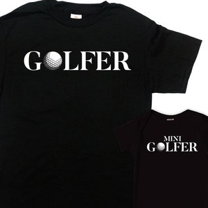 Golf Gifts For Dad And Son Matching Father Son Shirts Fathers Day Present For Daddy T Shirt Golf Dad And Daughter Shirt New Dad - SA1506-07