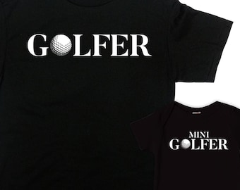 Golf Gifts For Dad And Son Matching Father Son Shirts Fathers Day Present For Daddy T Shirt Golf Dad And Daughter Shirt New Dad - SA1506-07