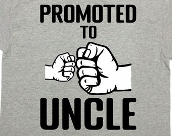 New Uncle Gifts For Uncle T Shirt Brother TShirt Promoted To Uncle To Be Gender Reveal Pregnancy Announcement Shirt Uncle Tee - SA1609