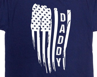 Patriotic Dad Shirt American T Shirt Fourth Of July 4th TShirt Daddy Gift For Father's Day Present USA Flag Merica Veteran Tee - SA1606