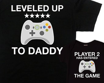 Matching Dad And Son Shirts Gamer Dad Gift For Fathers Day T Shirts Daddy And Me Outfits Dad And Kid TShirts New Father Present -SA1428-1617