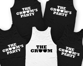 Bachelor Party Shirts Wedding Party Tanks Groom And Groomsmen Gifts For Groomsmen Proposal Stag Party Groom And Grooms Crew - SA1118-1130