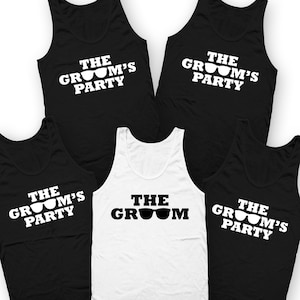 Vrijgezellenfeest Shirts Bruiloft Tanks Bruidegom En Bruidsjonkers Cadeaus Voor Bruidsjonkers Voorstel Vrijgezellenfeest Bruidegom En Bruidegoms Bemanning - SA1118-1130