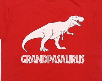 Funny Grandpa Shirt Grandpasaurus T Shirt Fathers Day Gifts For New Grandpa Present Papa Gift Grandfather TShirt Humor Cool Mens Tee - SA284