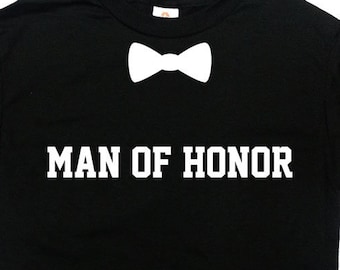 Man Of Honor Shirt Bridesman Outfit Wedding T Shirt Bridal Party Gift Wedding Party Shirts Bridesman Gift Bridesman T Shirt Mens Tee -SA1141