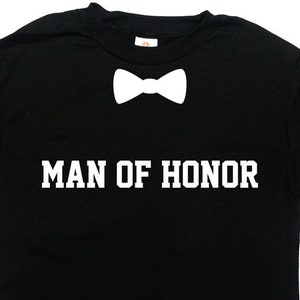 Man Of Honor Shirt Bridesman Outfit Wedding T Shirt Bridal Party Gift Wedding Party Shirts Bridesman Gift Bridesman T Shirt Mens Tee -SA1141