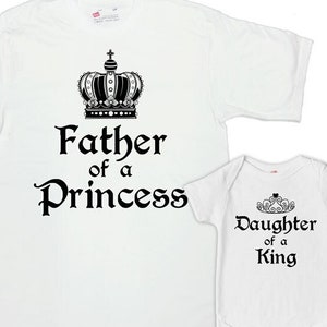 Father Daughter Shirts Matching Family T Shirts New Dad And Baby Gifts Matching Set Dad And Daughter Presents Family Outfit Set - SA623-624
