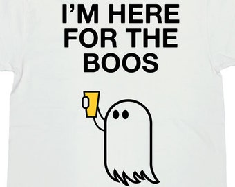 Funny Halloween Shirt Halloween Costume Ghost T Shirt Drinking TShirt Beer Lover Gifts Halloween Party T-Shirt Mens Ladies Tee - SA684