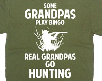 Funny Hunting Shirt Grandpa Gift Ideas For Him Papa T Shirt Hunter TShirt Outdoorsman Gifts Grandfather T-Shirt Outdoor Mens Tee - SA700