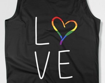 Gay Pride Outfit Gay Tank Lesbian Gifts Equality Tank LGBT Pride Tank Top Lesbian Clothing Gay Clothing Pride Gay Rainbow Clothes - SA1113